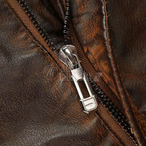 แจ็คเก็ตหนังคุณภาพสูง ออกแบบโลโก้ตามสั่ง แจ็คเก็ตฤดูหนาว เสื้อผ้าแฟชั่น แจ็คเก็ตหนังสำหรับผู้ชาย - Product Image 3