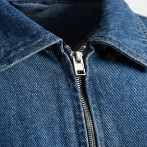 Veste en jean hip-hop en twill pour homme, veste en jean patchwork, style streetwear en molleton, style à capuche, élégante, unisexe, vêtement d'extérieur d'hiver - Product Image 4