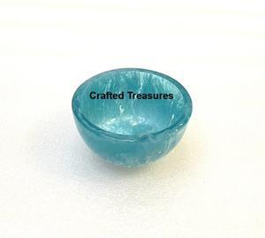 Cuenco de resina de alta calidad para servir, cuenco de fruta vertido en remolino hecho a mano, cuenco de lujo, vajilla minimalista colorida respetuosa con el medio ambiente duradera - Product Image 6