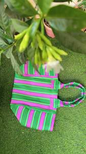 Sacs à provisions à rayures PP tissés écologiques personnalisés Supermarché en plastique polypropylène nylon recyclé réutilisable et durable - Product Image 5