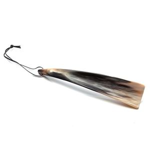 Buffalo <b>Shoe</b> <b>Horn</b> With Leather Strap <b>Long</b> Carry <b>Handle</b> Luxury Buffalo & Ox <b>Horn</b> <b>Shoe</b> <b>Horn</b> <b>Long</b> <b>Handle</b> Premium Gift - Product Image 6