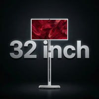 Pantalla Inteligente Portátil de 23.8 Pulgadas, TV Inalámbrica Móvil con Android 13, Monitor Táctil con Ruedas, Batería de 10000 mAh para Cocina, Hogar y Gimnasio
