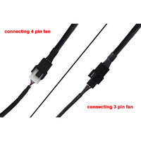 Câble adaptateur répartiteur d'extension de ventilateur 4 broches 1 à 3 PWM