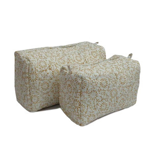 2022 Best Selling Products Blue Gud Booti <b>Indian</b> Handmade Toilet <b>Bag</b> for Sale - Product Image 3