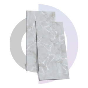 Azulejos de porcelana esmaltada gris CLOUDY 600x1200MM / 24X48 Azulejos de grado premium - Product Image 1