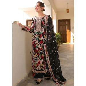 Nouvelle robe de costume pour femmes à la mode, robe pakistanaise, respirante, prix de gros, vêtements de mariage et de fête à vendre - Product Image 1