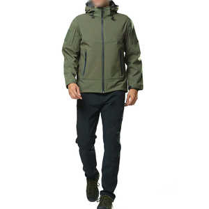Dernière conception de veste softshell de haute qualité largement utilisée fabriquée en usine Veste softshell grande taille pour hommes - Product Image 2