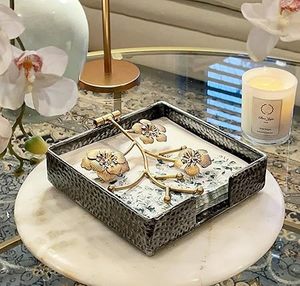 High Quality Floral Metal <b>Napkin</b> <b>Holder</b> in Wholesale Rate From Indian Manufacturer & Exporter - Product Image 3