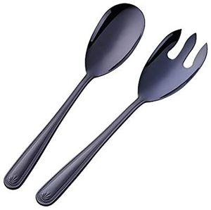 Serveur à salade en métal poli brillant pour une présentation décorative, offrant une surface réfléchissante brillante pour un look élégant - Product Image 4