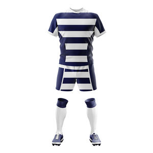 Uniforme de rugby entièrement personnalisé de haute qualité vêtements de sport imprimé Logo 100% coton respirant antibactérien en gros - Product Image 2