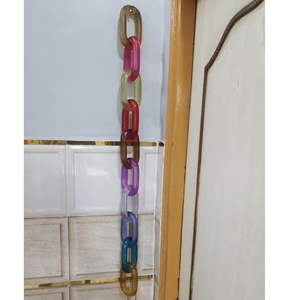 Adornos de Pared Modernos de Resina Ecológica Hechos a Mano, Cadena Decorativa Personalizada para el Hogar - Product Image 1