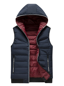 Nuevo Chaleco Acolchado Reversible para Hombre, Informal, Transpirable, Impermeable, sin Mangas, con Múltiples Bolsillos, para Invierno - Product Image 5