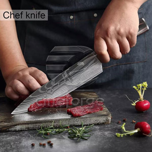 Service OEM, Faible MOQ, Ensemble de couteaux de chef Damas, Nouveau style, Meilleures ventes - Product Image 4