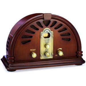 Classic Vintage Retro Style AM/FM Radio with <b>Bluetooth</b> (Model VR44) - Product Image 1