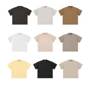 2025 nuevo diseño verano 300g Sand Blast impresión Digital peso pesado transpirable Boxy Drop Shoulder deportes Streetwear camisetas para hombres - Product Image 6