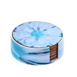 Ensemble de sous-verres de Style classique en forme d'octogone écologique en acier inoxydable de qualité supérieure - Product Image 1