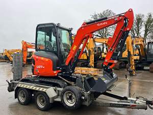 Miniexcavadora Kubota Kx040-4 de Segunda Mano a Precio Económico, Compre una Excavadora de Orugas Kubota con Motor y Caja de Cambios como Componentes Principales - Product Image 3