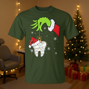 Pigiami Natalizi per Dentisti e Assistenti Dentali, T-Shirt e Felpe Promozionali per Natale - Product Image 3