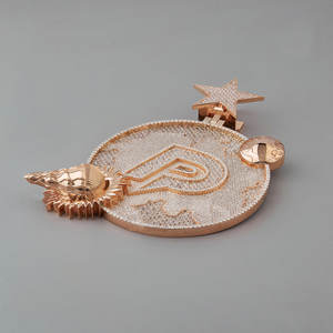 Diseño de lujo sintético CVD HPHT laboratorio cultivado diamante 925 plata esterlina personalizado último colgante joyería fiesta ocasiones - Product Image 2