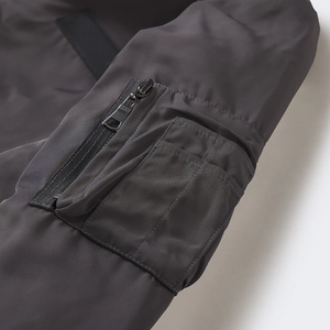 Chaqueta Bomber de Satén para Mujer, Último Estilo, Piel de Oveja Larga, Mangas Regulares, Bordado Acolchado, Impermeable, Cortavientos, Nailon - Product Image 4