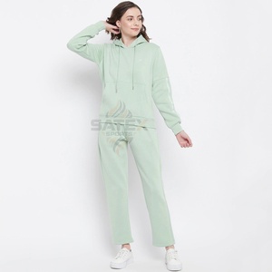 Survêtement décontracté à capuche pour femme, hiver 2025, le plus vendu, 100 % coton, design de logo personnalisé, respirant, écologique, grandes tailles - Product Image 4