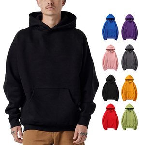 Sudadera de felpa francesa en blanco personalizada de alta calidad, sudaderas con capucha para hombre, ropa de calle, sudaderas con hombros caídos de gran tamaño para la moda - Product Image 1