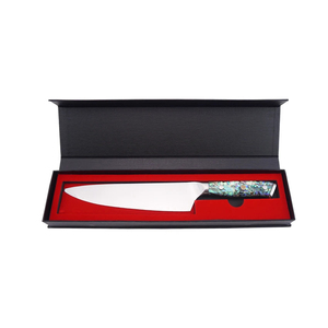 Couteau de chef en acier inoxydable VG10 de 8 pouces avec manche en résine au design innovant, couteaux de cuisine - Product Image 6