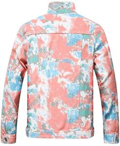 Veste en jean en détresse de haute qualité pour hommes Manteau d'hiver à col montant avec style déchiré High Street Fashion - Product Image 3