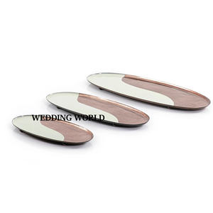 Juego de tres bandejas de chocolate, bandeja de Chocolate de mesa decorativa de lujo, superventas, nueva bandeja de Metal para chocolate de diseñador - Product Image 1