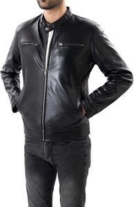Best Selling Men's Stylish <b>Canvas</b> <b>Jacket</b> Lightweight Classic Genuine Leather Different Colors Top Selling Classic Genuine - Product Image 2