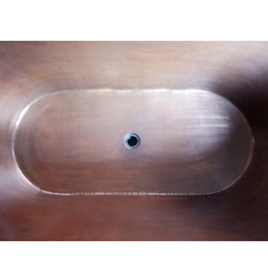 Industrial Ring Handle Copper <b>Bathtub</b> Solid Handcrafted Tub Heavy-Duty Design <b>for</b> Boutique Hotels & Luxury Loft Renovations. - Product Image 4
