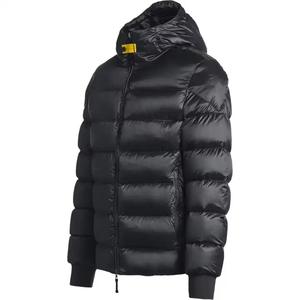 Chaqueta acolchada de invierno para hombre de tamaño personalizado 2025 de calidad superior con cierre de cremallera con capucha - Product Image 2