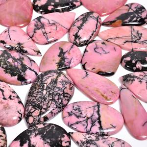 พลอยอัญมณีทรงหลังเบี้ยทรงหลวมทำเป็นโรโดไนต์ธรรมชาติที่สวยงามมีรูปร่างผสมและอัญมณีธรรมชาติสำหรับใช้ทำเครื่องประดับ - Product Image 4