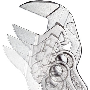 Pince à épiler chromée KNIPEX 150 mm avec largeur de serrage de 27 mm et revêtement plastique pour déboucheurs de toilettes - Product Image 4