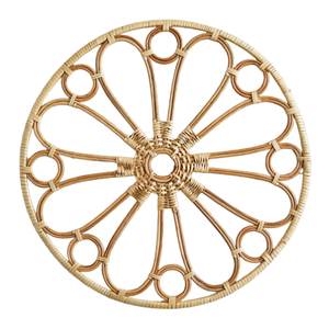 High End Quality Rattan Charger Plate Natural Wicker <b>Round</b> <b>Placemat</b> From Vietnam - Product Image 1