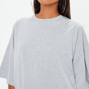 Venta caliente impresión personalizada francés Terry camisetas peso pesado Camisetas cuello redondo de gran tamaño de las mujeres - Product Image 5