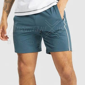 Pantalones cortos de entrenamiento para hombre duraderos hechos en Pakistán, pantalones cortos de entrenamiento para hombre hechos de algodón de último diseño para talla adulta - Product Image 4