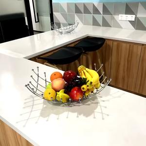 ตะกร้าผลไม้อเนกประสงค์แบบเรียบง่ายสำหรับใช้ในบ้านใหม่ตะกร้าผลไม้โลหะ - Product Image 5