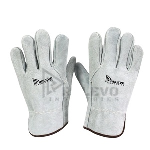 NUEVO Guantes de Trabajo de Cuero de Vaca Estándar para Hombre y Mujer, Guantes de Montaje de Cuero de Grano de Vaca de Buena Calidad - Product Image 1