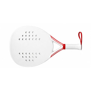 WELLEZA INTERNATIONAL Overgrips de tennis Teardrop Design graphique Rouge Blanc Antidérapant Point de frappe optimal 345g Léger PU - Product Image 5
