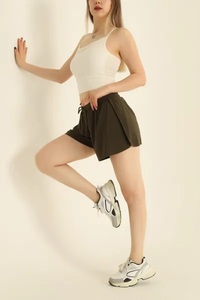 กางเกงขาสั้นผ้าฝ้ายขนแกะสำหรับผู้หญิงกางเกงขาสั้นสำหรับใส่เล่นฟิตเนสยิมใส่เล่นฟิตเนสโลโก้ได้ตามต้องการ - Product Image 3