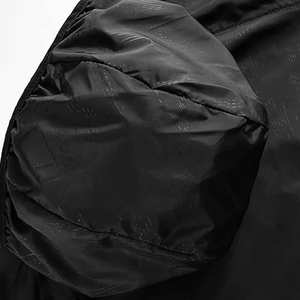 Chaqueta cortavientos Softshell de talla grande para hombre de diseño personalizado, impermeable para correr al aire libre, tejido de poliéster suave para invierno - Product Image 4
