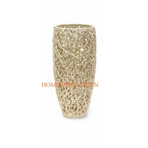 Florero de aluminio alto de diseño moderno Decoración de boda más vendida de lujo para mesa de suelo Florero de maceta - Product Image 4