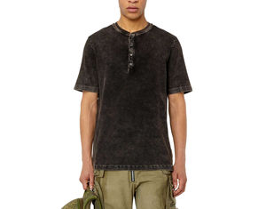 Custom Logo 100% Cotton <b>Knitted</b> 260 GSM Regular Fit Streetwear Oversized Heavyweight Vintage Batik Acid Wash Men's T-shirt - Product Image 6