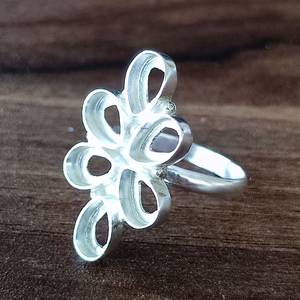 Meilleures ventes, bague en argent sterling 925, sertie de fleurs, sertie de pierres en forme de poire de 6x4 mm, sertie vide, pour femmes, bijoux fins, souvenir - Product Image 3