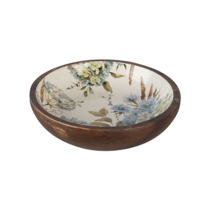 Tazón de Madera Artesanal de Nuevo Diseño, Impreso, para Sopa o Ensalada, Exportador Mayorista a Todo el Mundo - Product Image 1