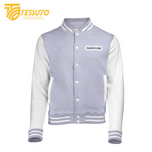 Chaqueta universitaria de estilo universitario de talla grande Vintage de fabricante al por mayor para hombre, ropa de calle informal, abrigo de invierno con letras - Product Image 1