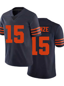 Camiseta de fútbol americano hecha a medida, venta al por mayor, ropa deportiva de equipo, malla ligera, estructura duradera, ajuste cómodo - Product Image 4