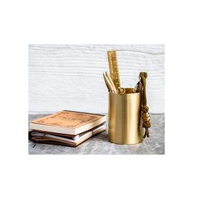Portalápices de latón logotipo personalizado Proveedor de oficina para el hogar Hotel Restaurante Recién llegado Oficina Portalápices de latón - Product Image 5