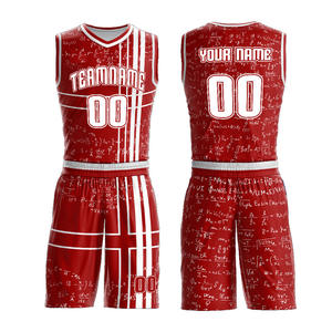 Uniformes de basket-ball à sublimation en conception personnalisée, ensembles de deux pièces pour adultes, entièrement à sublimation, pour équipe de basket-ball - Product Image 4